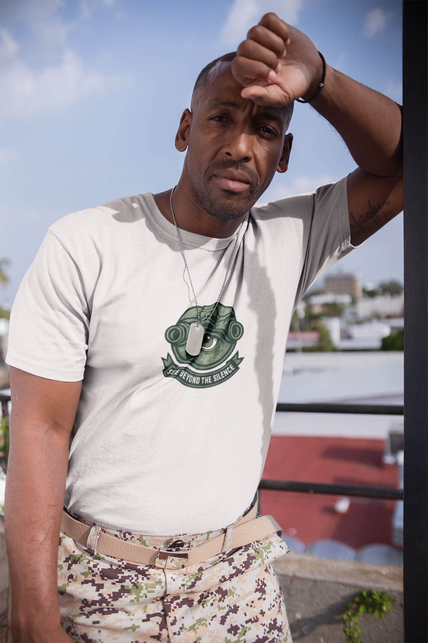 See Beyond the Silence T-Shirt – Military Awareness & Mental Strength  Tee