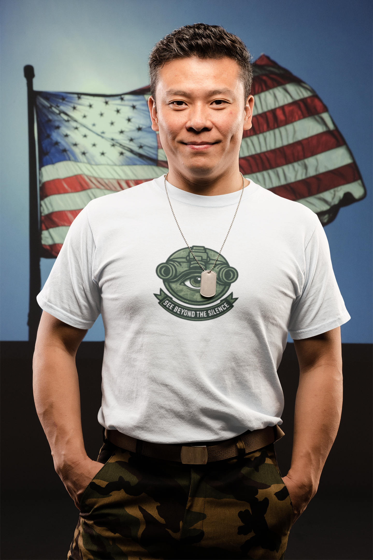 See Beyond the Silence T-Shirt – Military Awareness & Mental Strength  Tee