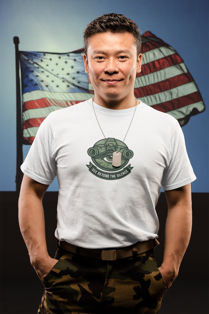 See Beyond the Silence T-Shirt – Military Awareness & Mental Strength  Tee