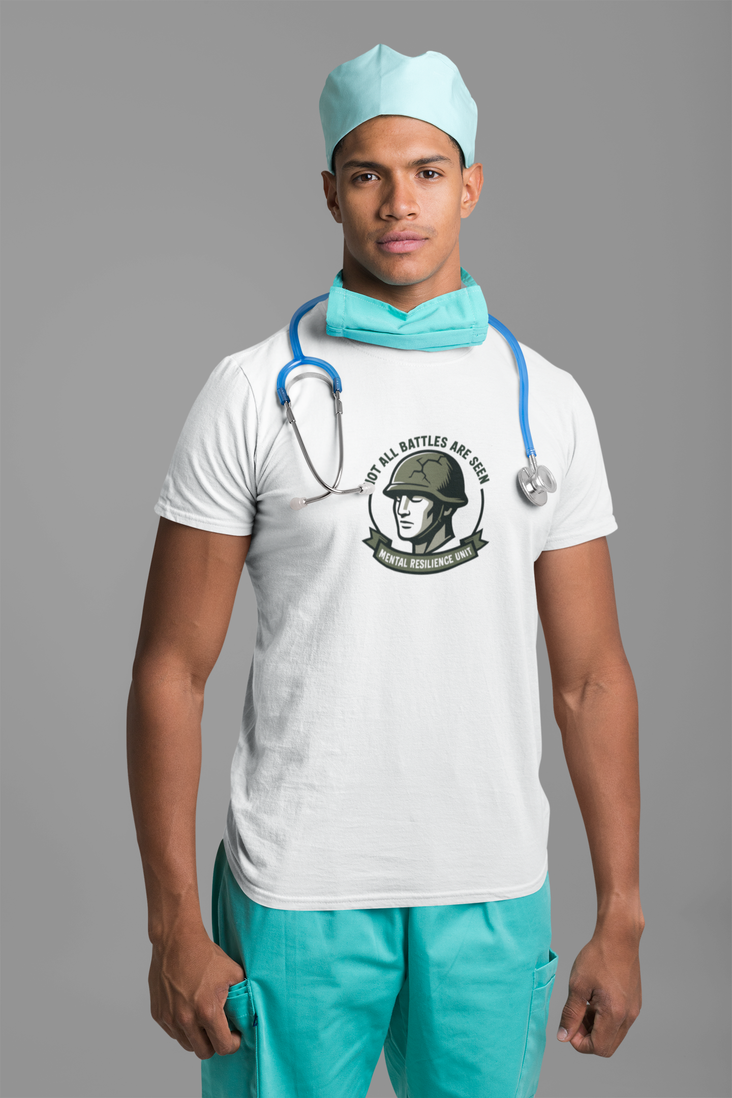 Not All Battles Are Seen T-Shirt – Military Strength & Awareness  Tee