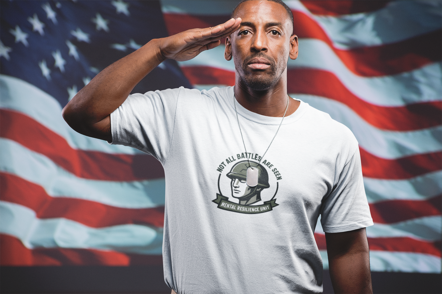 Not All Battles Are Seen T-Shirt – Military Strength & Awareness  Tee