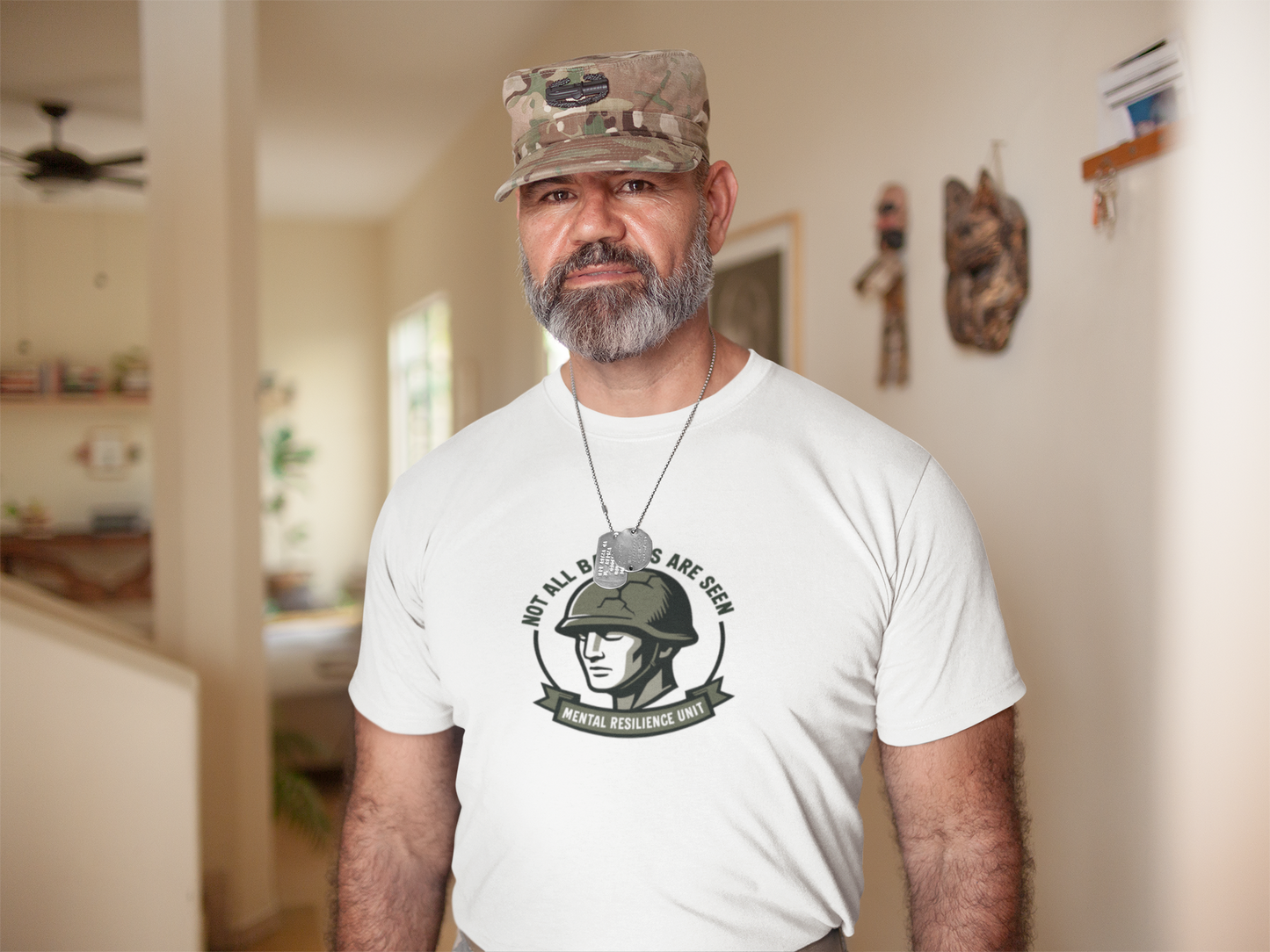 Not All Battles Are Seen T-Shirt – Military Strength & Awareness  Tee