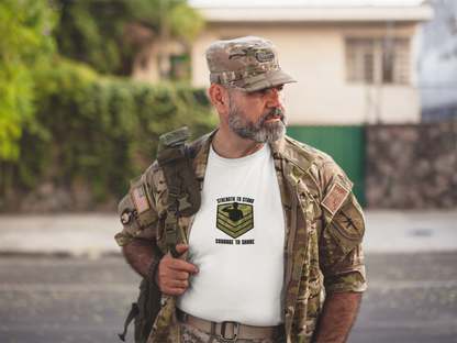 Strength to Stand, Courage to Share T-Shirt – Military Mental Health  Tee