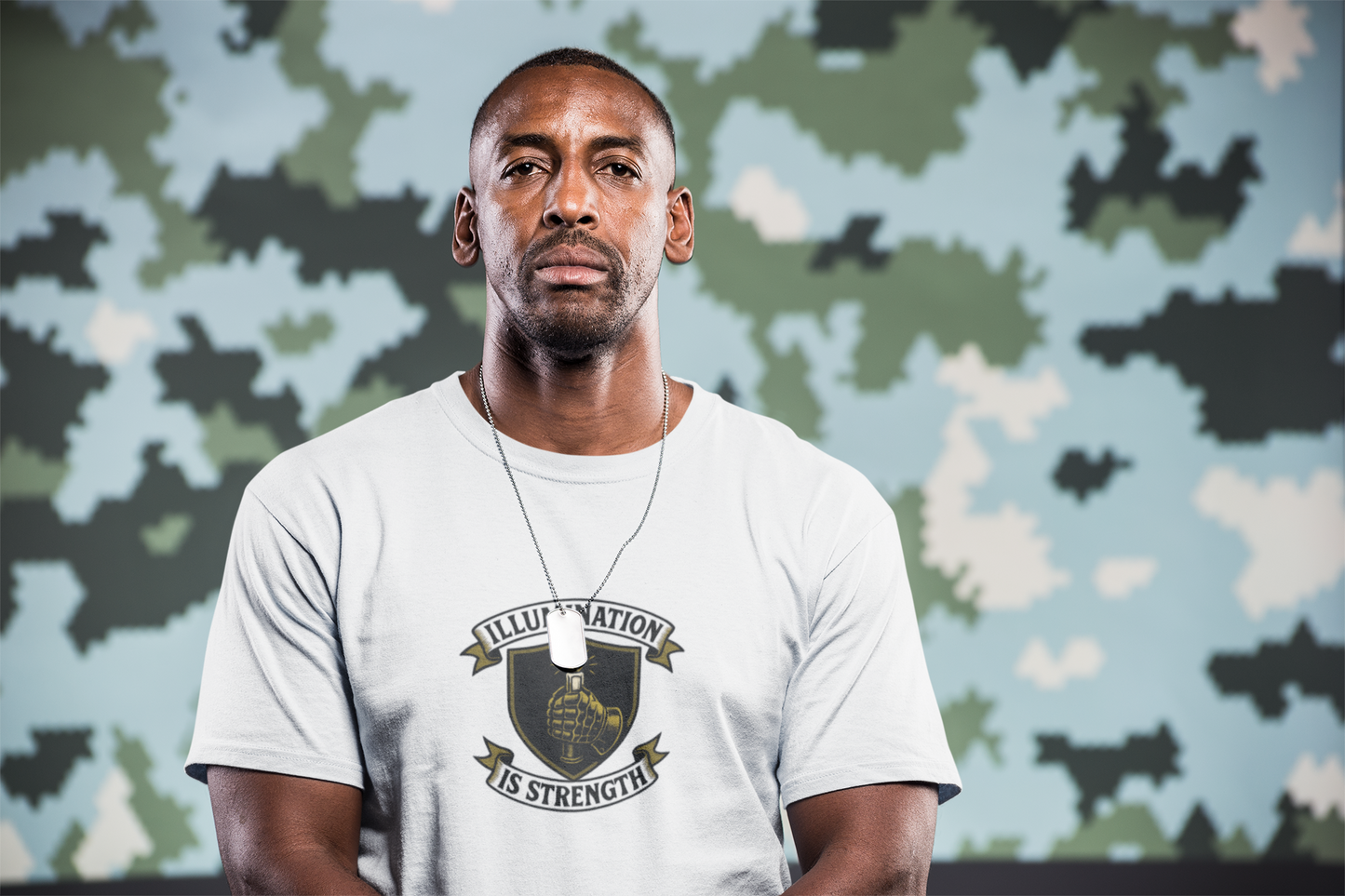 Illumination Is Strength T-Shirt – Military Resilience & Awareness  Tee