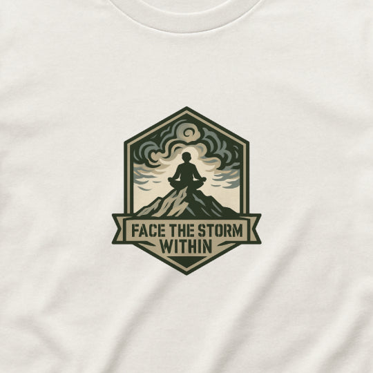 Face the Storm Within T-Shirt – Military Mental Strength Tee