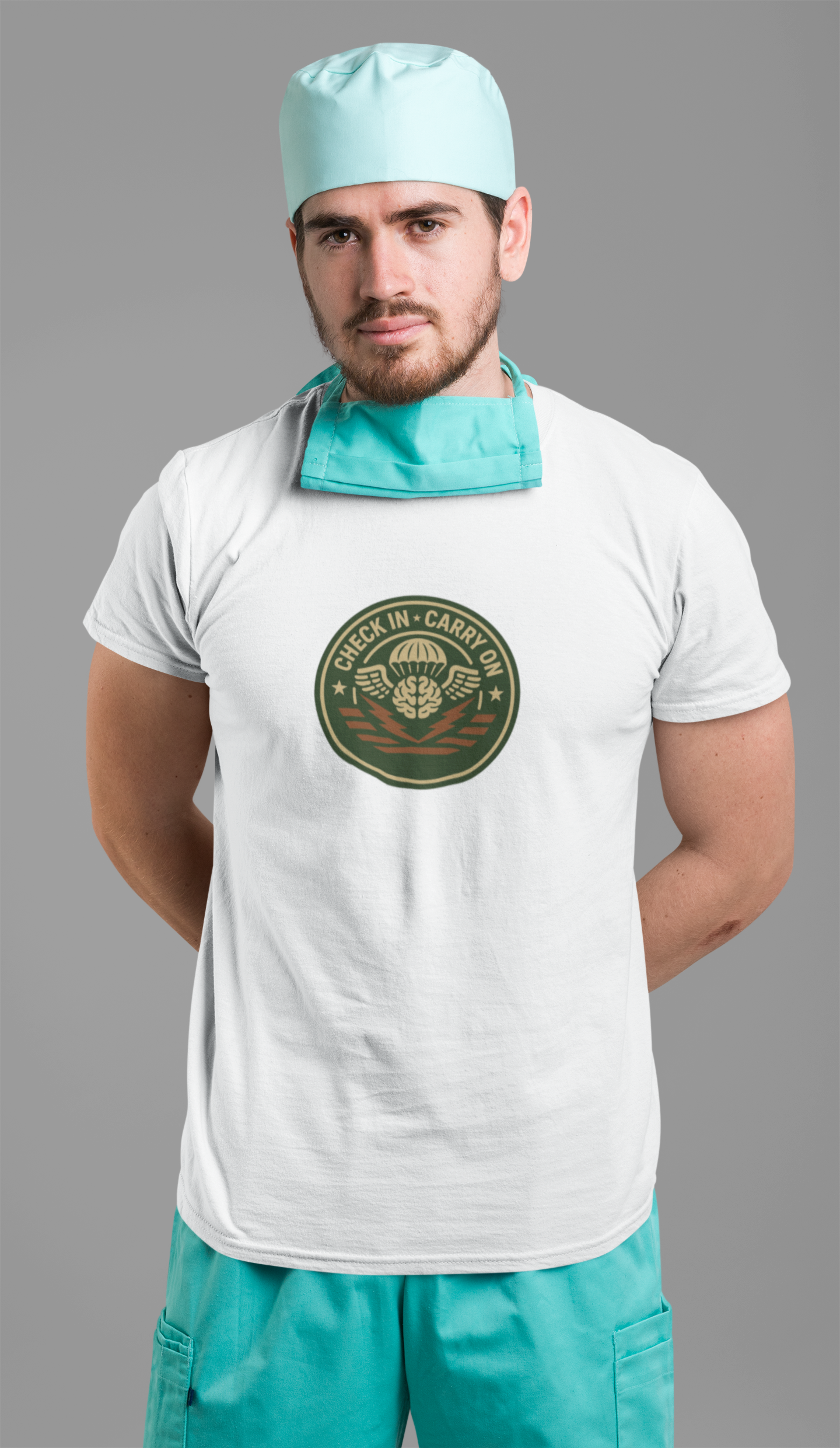Check In, Carry On T-Shirt - Military Mental Health Tee