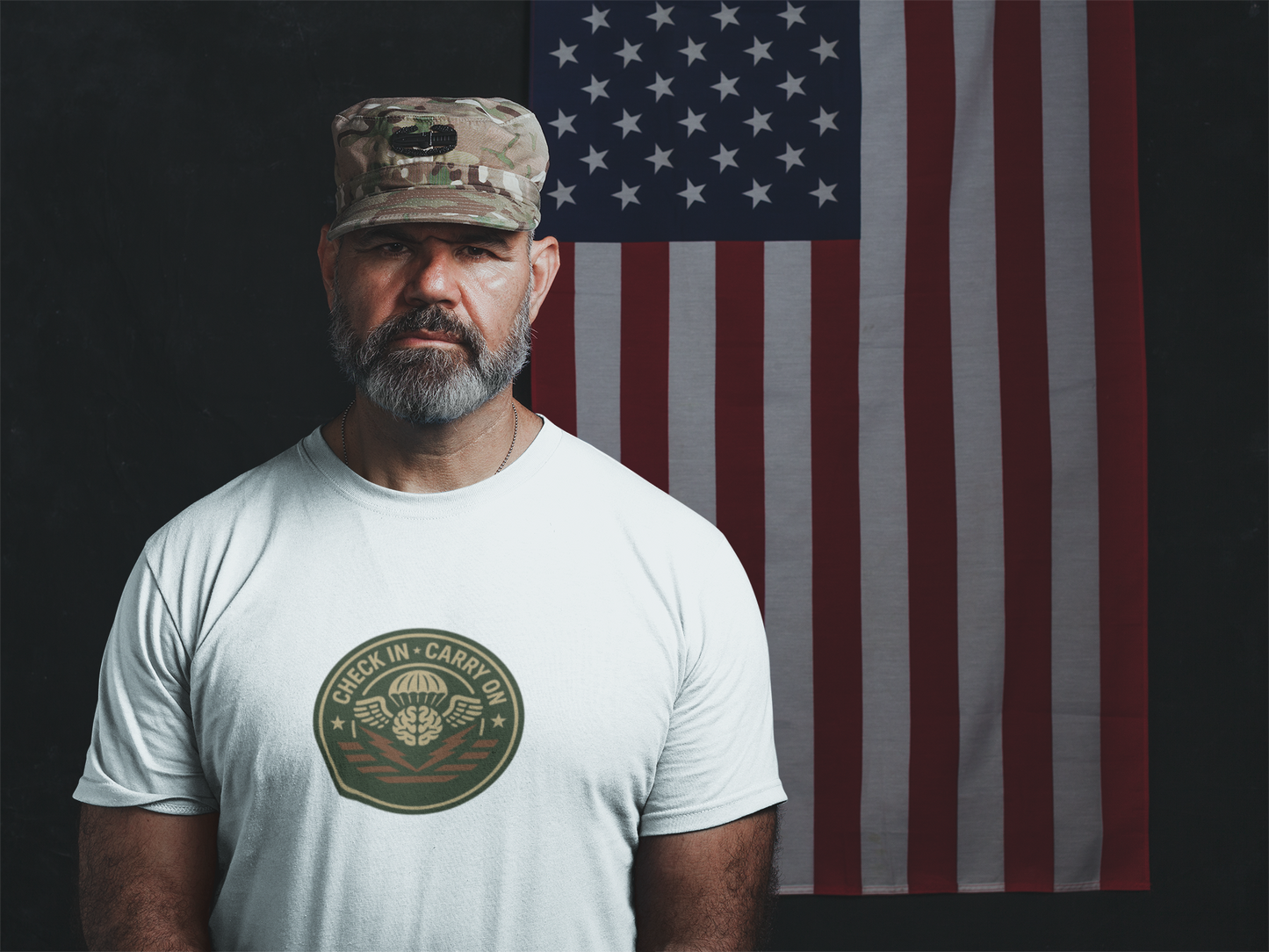 Check In, Carry On T-Shirt - Military Mental Health Tee