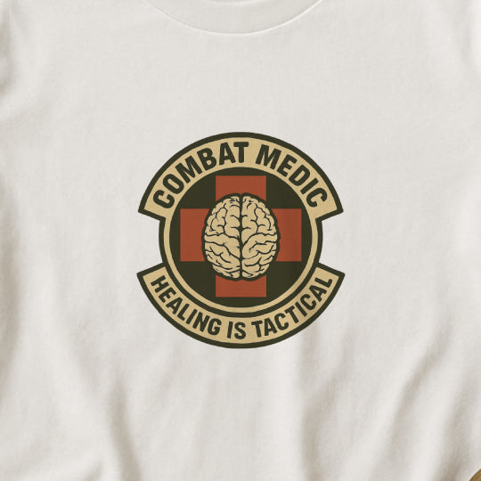 Combat Medic T-Shirt – Healing Is Tactical Graphic Tee
