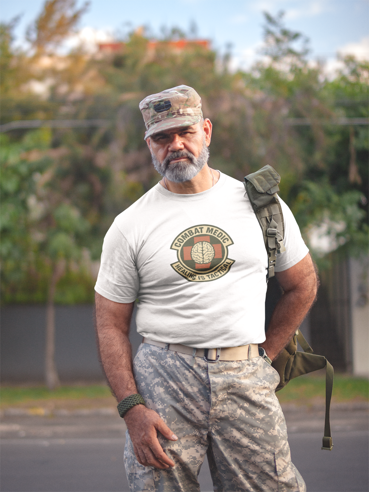 Combat Medic T-Shirt – Healing Is Tactical Graphic Tee