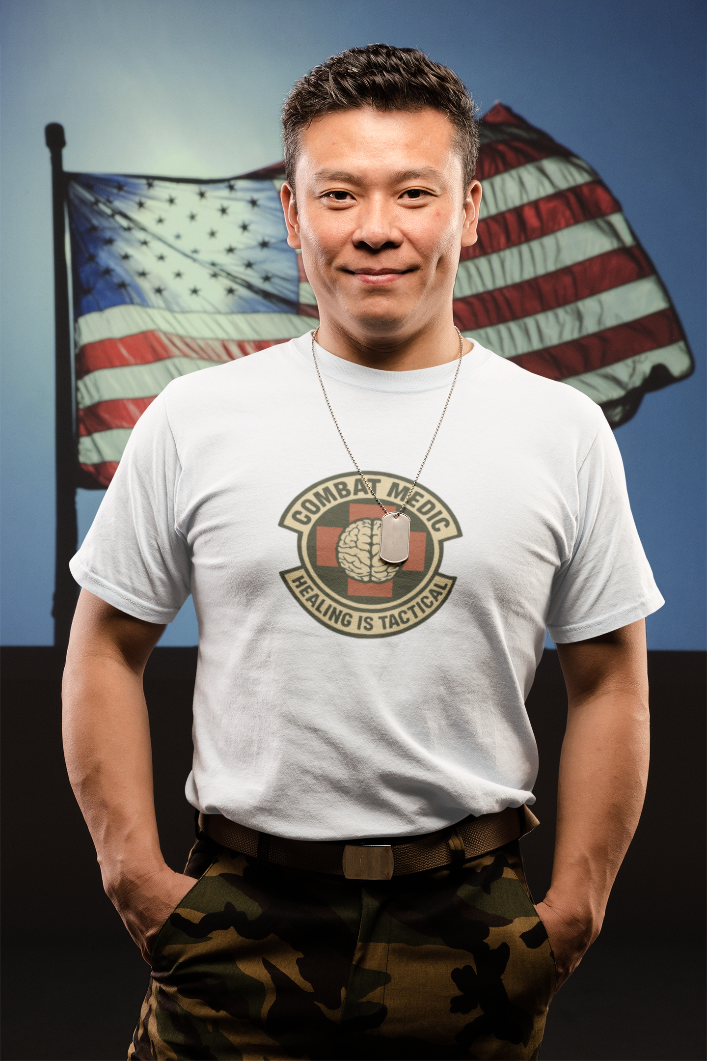 Combat Medic T-Shirt – Healing Is Tactical Graphic Tee