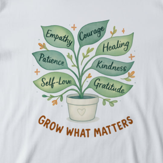 Grow What Matters T-Shirt – Self-Growth  Tee