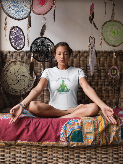 Growth Begins Within T-Shirt - Floral Yoga & Meditation Tee