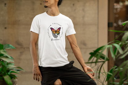 Transform Through Struggle T-Shirt - Butterfly Evolution
