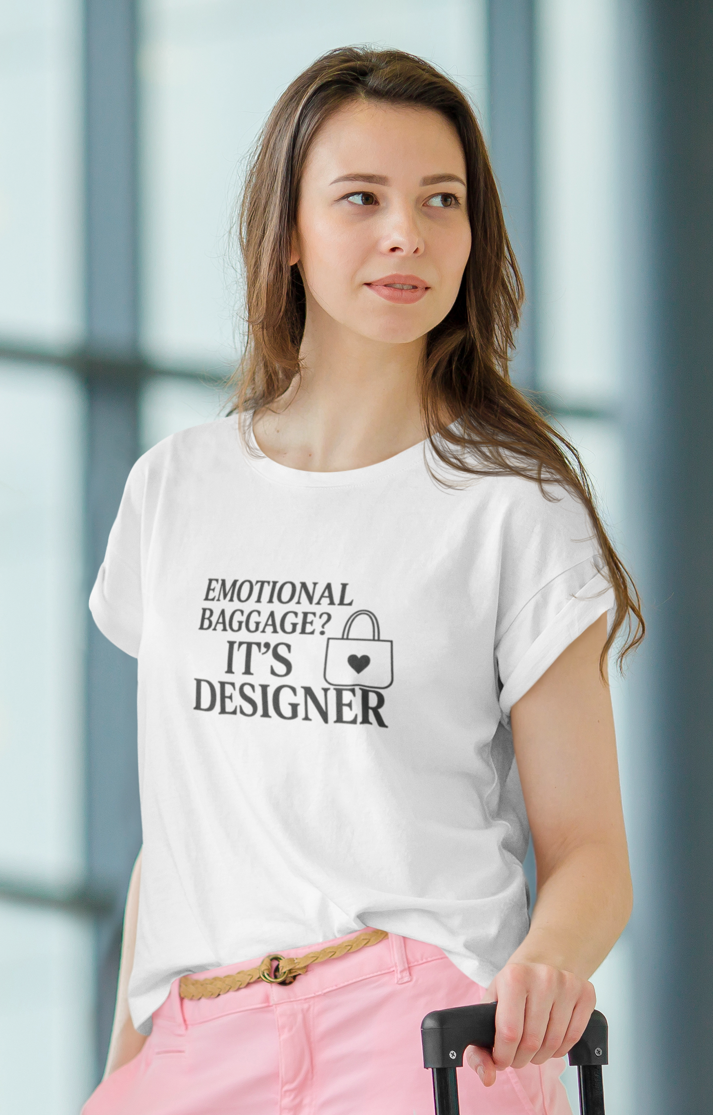 Emotional Baggage? It’s Designer T-Shirt – Mental Health Tee