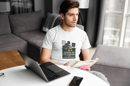 Trading My Life & Dreams T-Shirt – Honest Workplace Mental Health Tee