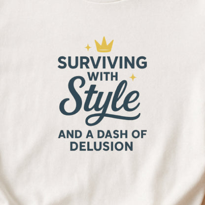 Surviving with Style T-Shirt – Mental Health & Self-Care Tee