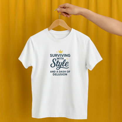 Surviving with Style T-Shirt – Mental Health & Self-Care Tee