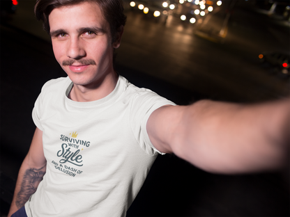 Surviving with Style T-Shirt – Mental Health & Self-Care Tee