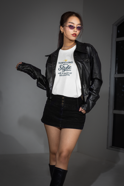 Surviving with Style T-Shirt – Mental Health & Self-Care Tee