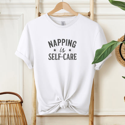 Napping Is Self-Care T-Shirt – Funny Mental Health Tee