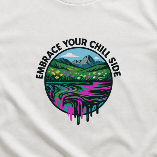 Embrace Your Chill Side T-Shirt - Alpine Meadow Meltdown Tee