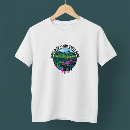 Embrace Your Chill Side T-Shirt - Alpine Meadow Meltdown Tee
