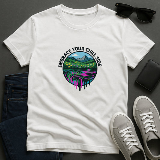 Embrace Your Chill Side T-Shirt - Alpine Meadow Meltdown Tee