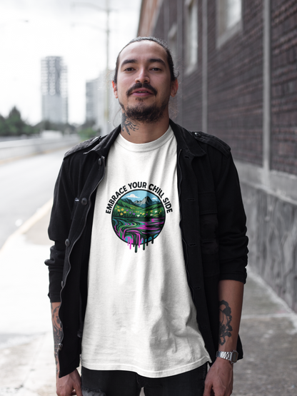 Embrace Your Chill Side T-Shirt - Alpine Meadow Meltdown Tee