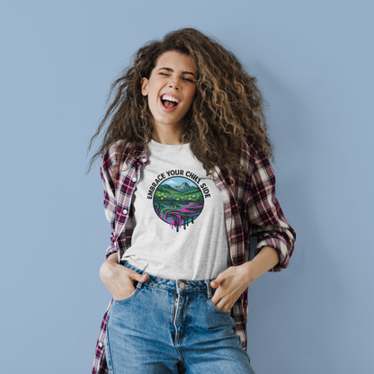 Embrace Your Chill Side T-Shirt - Alpine Meadow Meltdown Tee