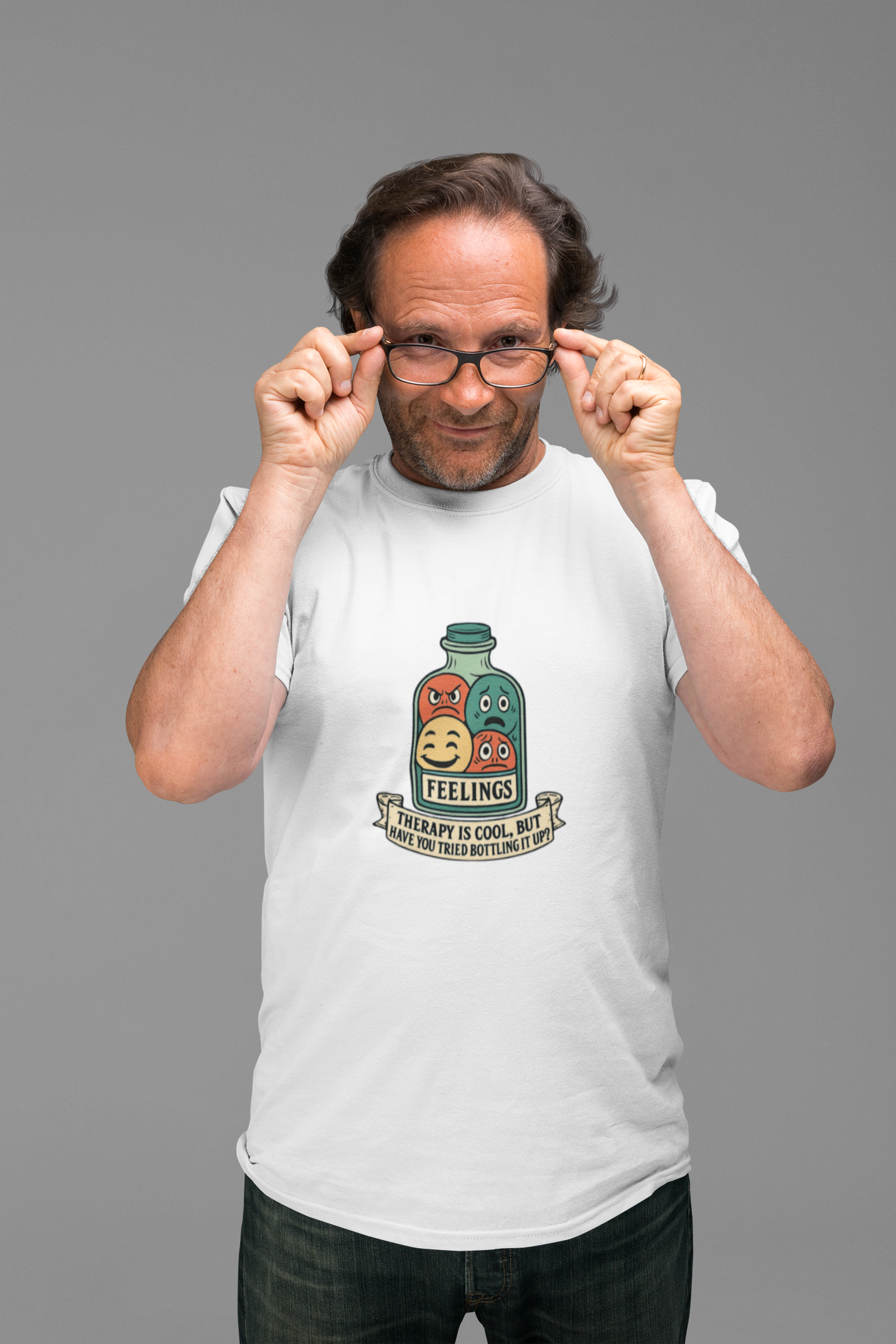 Therapy Is Cool but Have You Tried Bottling It Up? T-Shirt – Sarcastic Tee