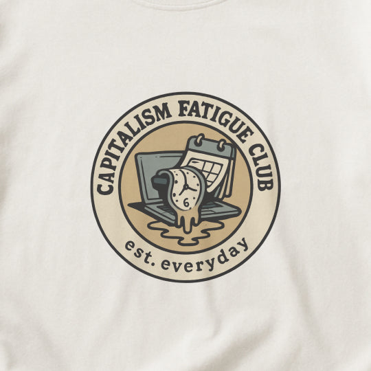 Capitalism Fatigue Club T-Shirt – Burnout Culture Tee