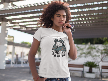 Snooze the System T-Shirt – Anti-Hustle Graphic Tee