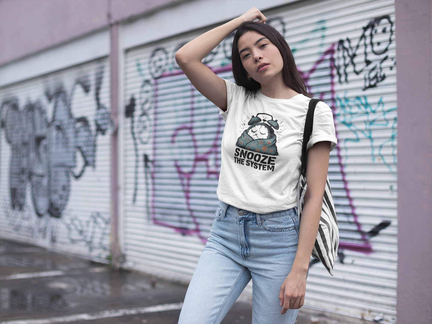 Snooze the System T-Shirt – Anti-Hustle Graphic Tee