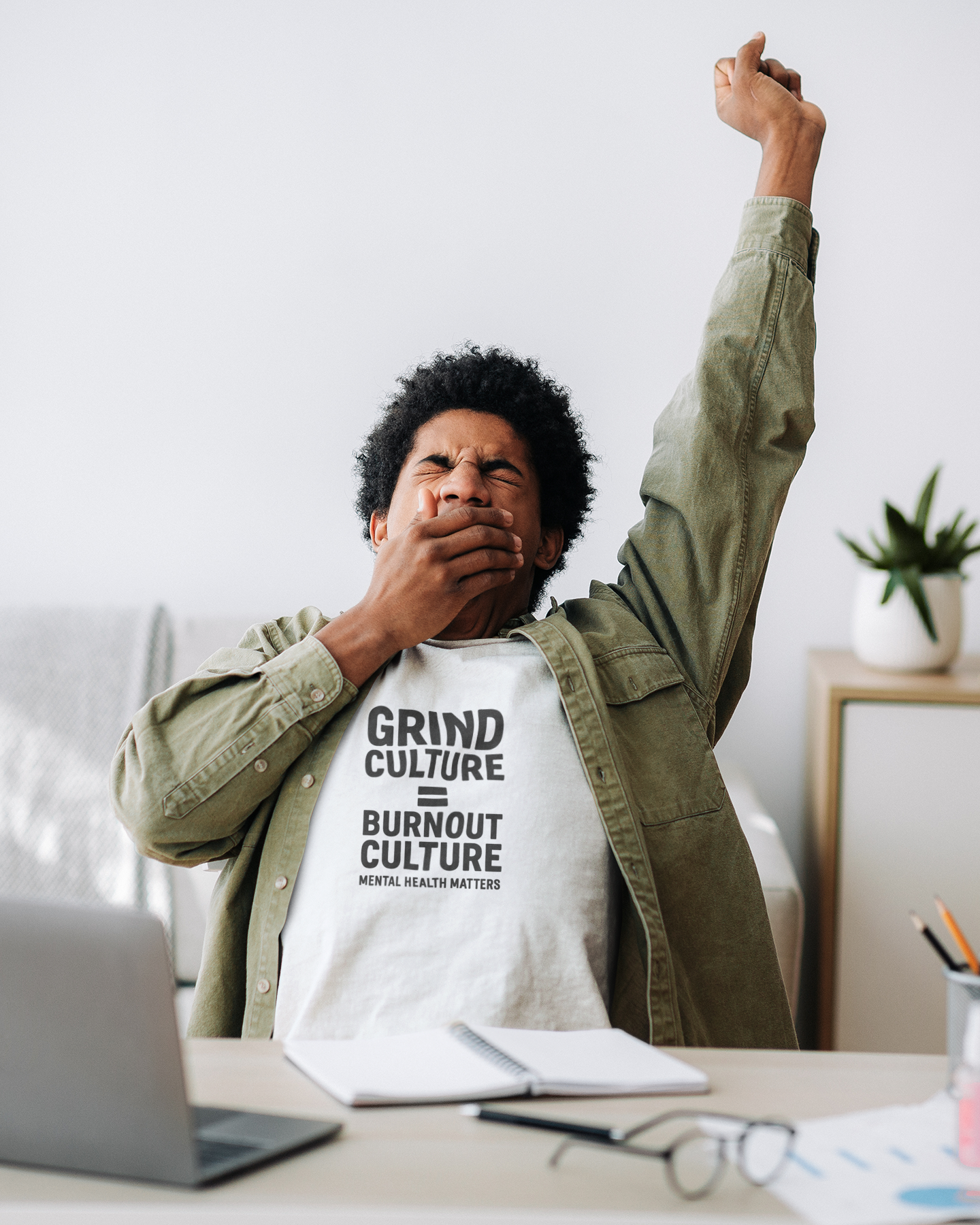 Grind Culture = Burnout Culture T-Shirt – Mental Health Matters Awareness  Tee