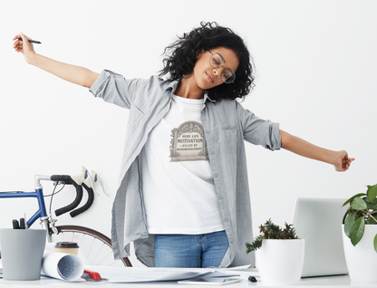 Here Lies Motivation T-Shirt – Corporate Parody Tee