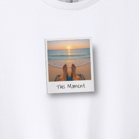 This Moment T-Shirt - Ocean Sunset Mindfulness Tee