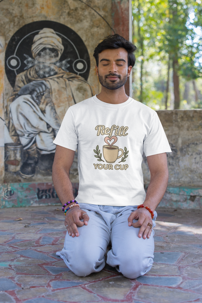 Refill Your Cup T-Shirt – Self-Care & Renewal  Tee