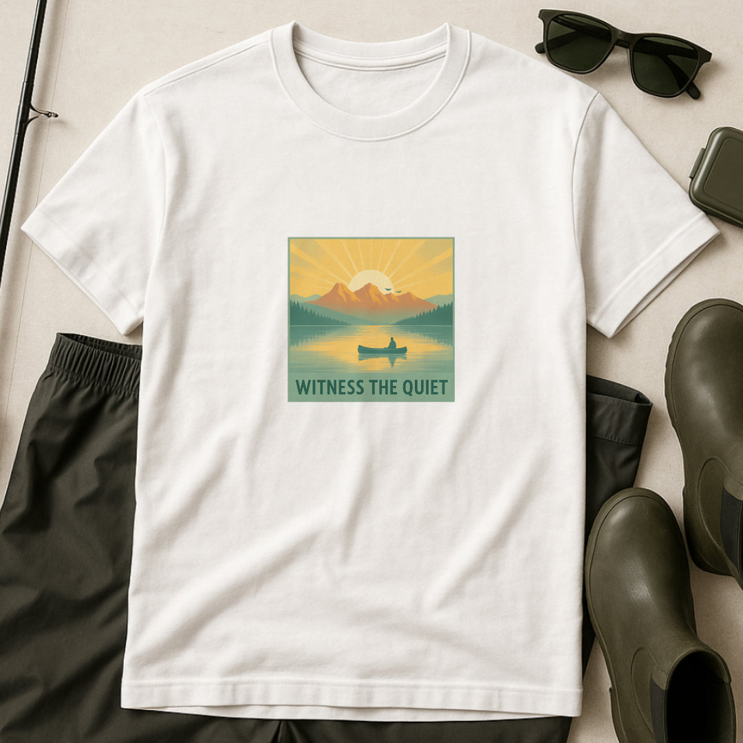 Witness the Quiet Canoe T-Shirt – Nature Mindfulness  Tee