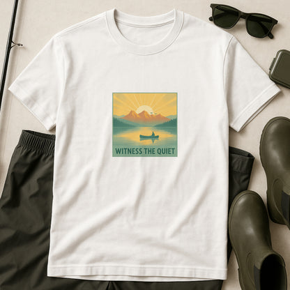 Witness the Quiet Canoe T-Shirt – Nature Mindfulness  Tee