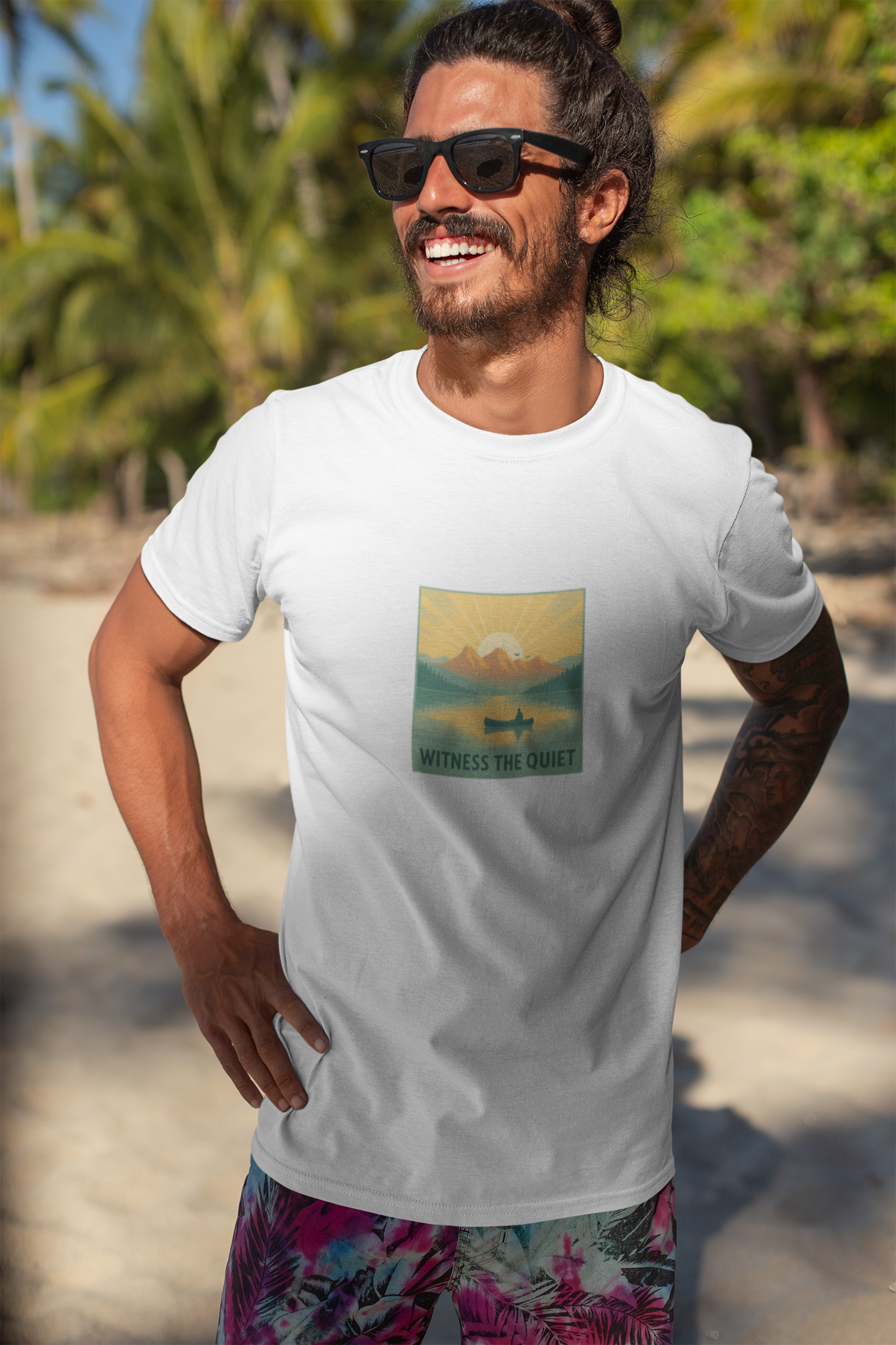 Witness the Quiet Canoe T-Shirt – Nature Mindfulness  Tee