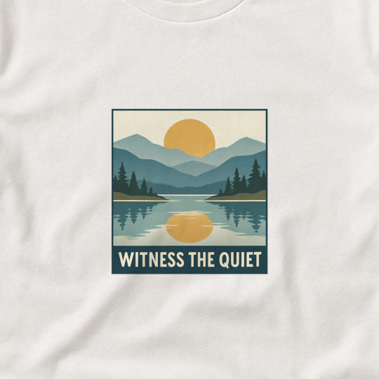 Witness the Quiet Sunset T-Shirt - Reflection Mindfulness Tee