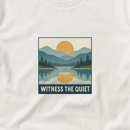 Witness the Quiet Sunset T-Shirt - Reflection Mindfulness Tee