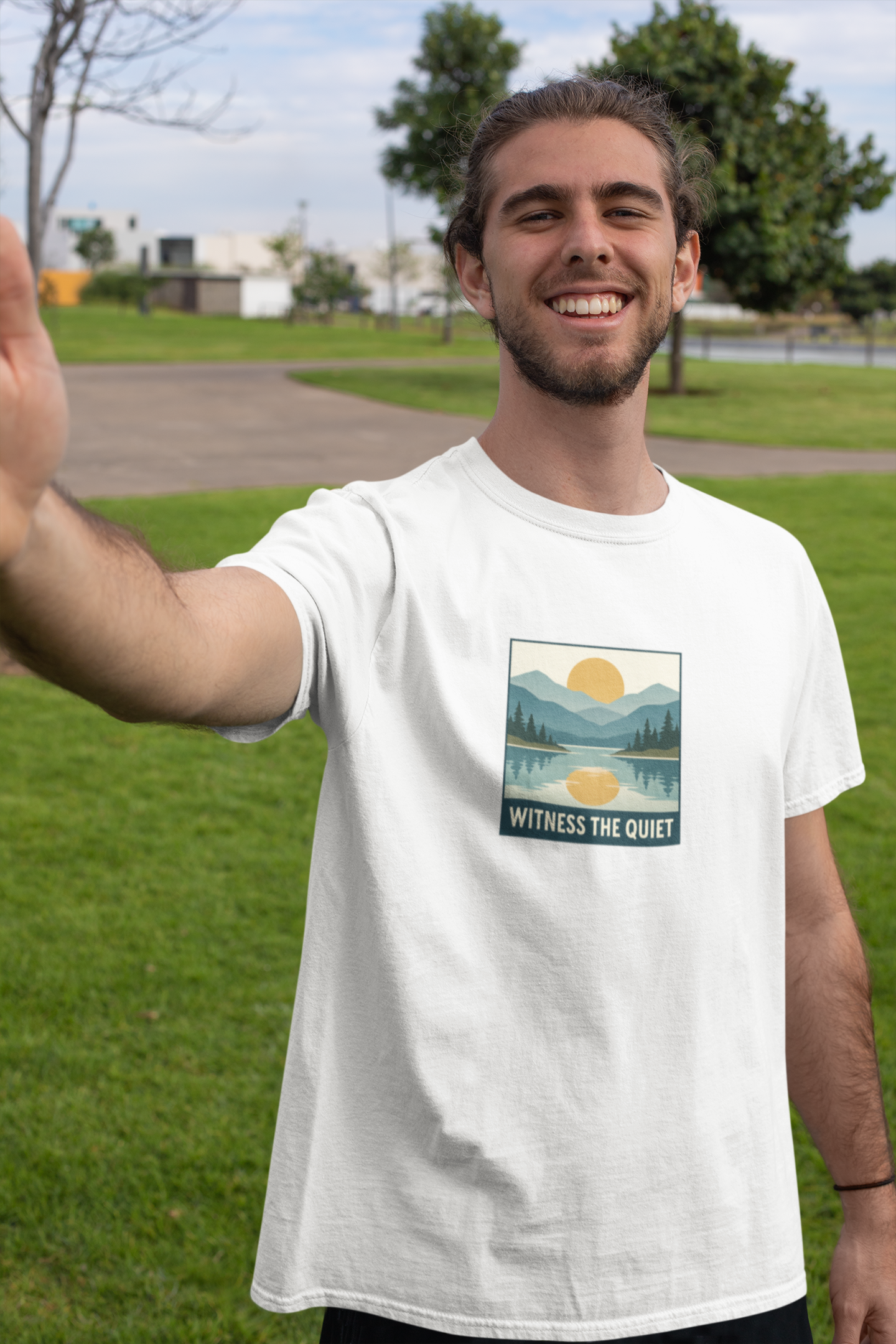 Witness the Quiet Sunset T-Shirt - Reflection Mindfulness Tee