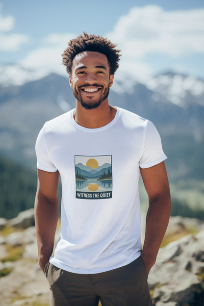 Witness the Quiet Sunset T-Shirt - Reflection Mindfulness Tee