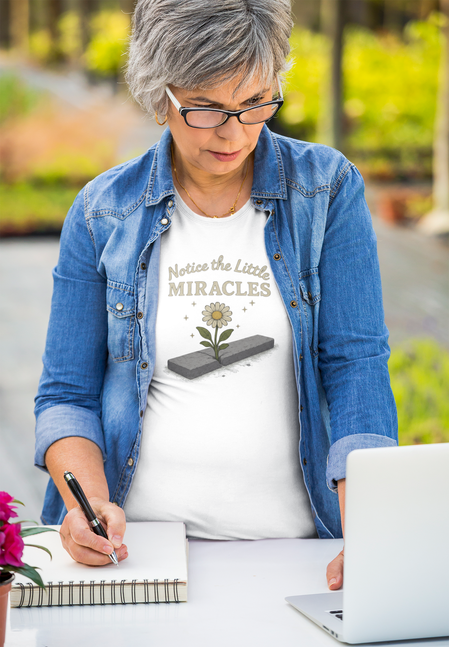 Notice the Little Miracles T-Shirt – Inspirational Mindfulness Tee