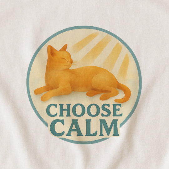 Choose Calm T-Shirt – Relaxing Cat Tee