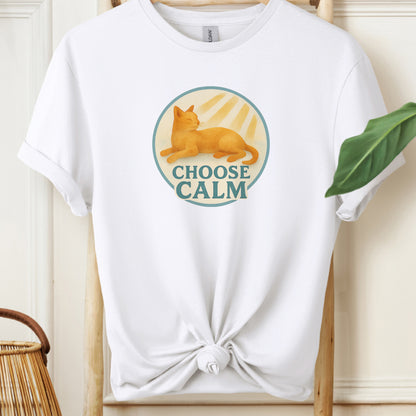 Choose Calm T-Shirt – Relaxing Cat Tee