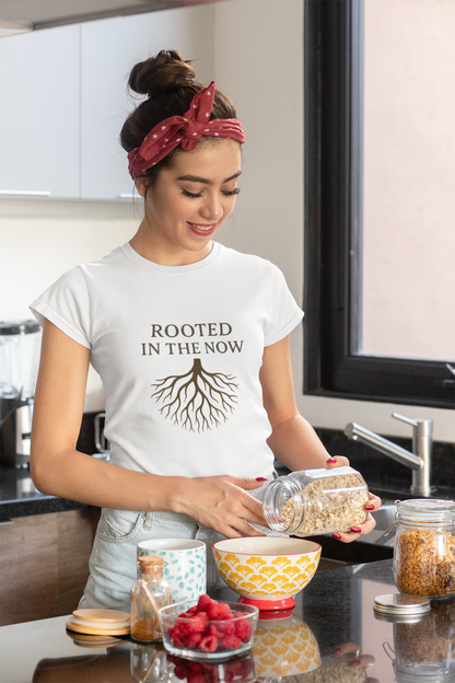 Rooted in the Now T-Shirt – Mindfulness & Grounding Tee