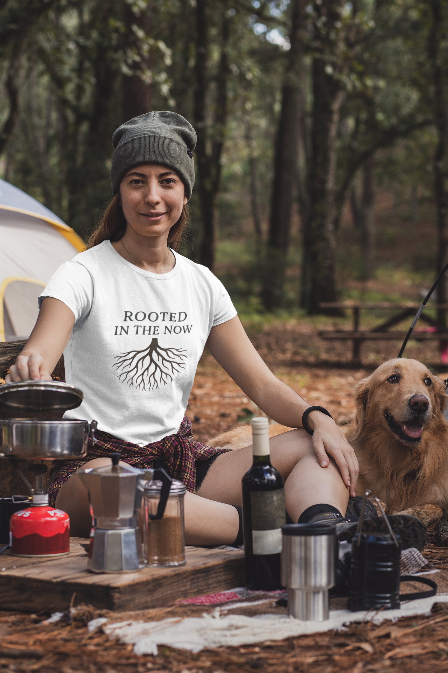 Rooted in the Now T-Shirt – Mindfulness & Grounding Tee