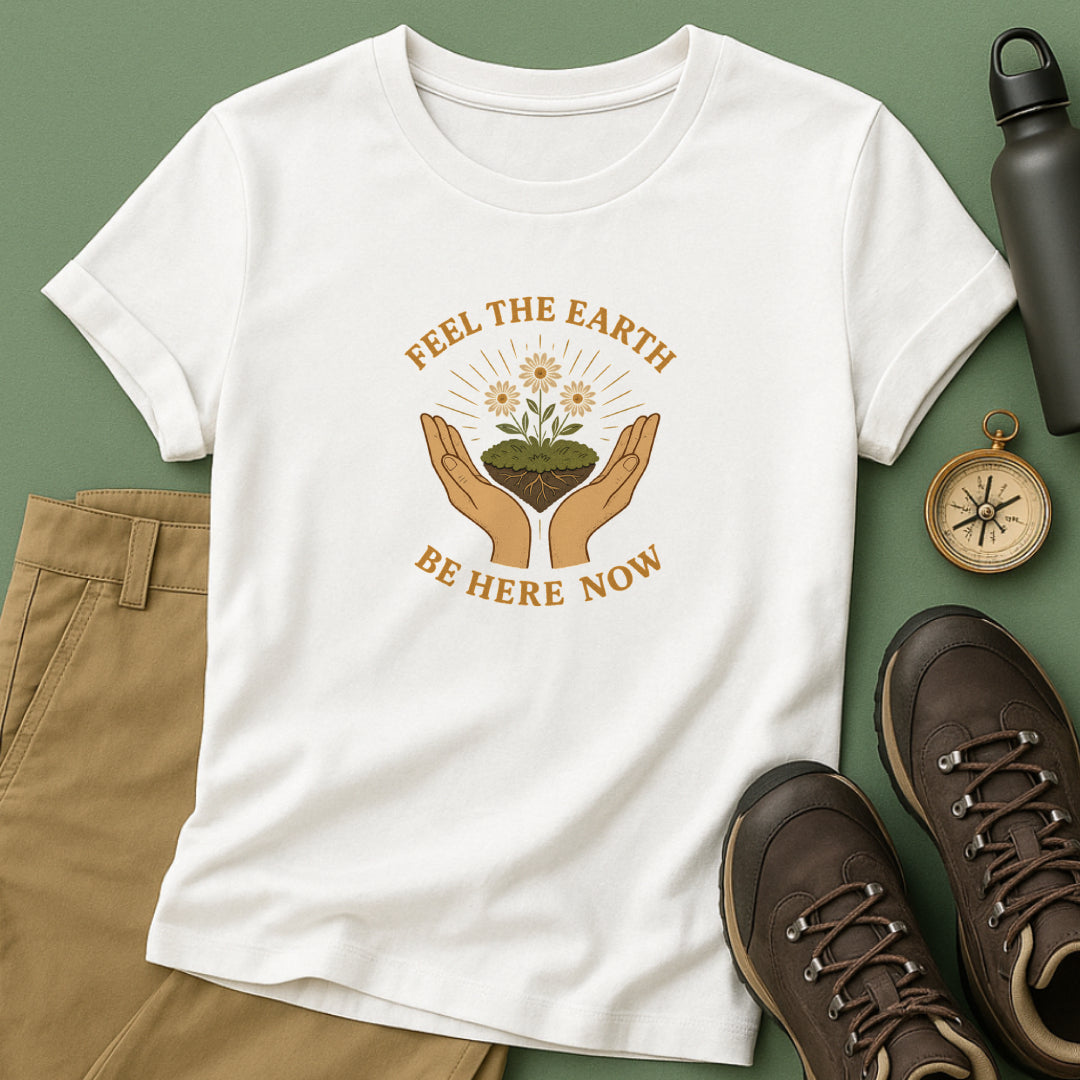 Feel the Earth T-Shirt – Mindfulness & Presence Tee